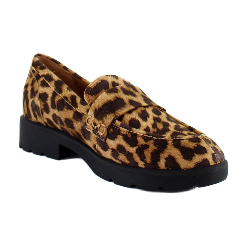 Vionic Cleo Loafer Tan Leopard (Wide)